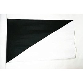AZ FLAG - Flagge Strand Schwarz Und Weiss 150x100 cm - Chwarz Und Weiss Fahne 100 x 150 Cm Aussenverwendung - Flaggen
