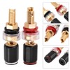 Tihebeyan Terminal Connectors Speaker Cable, 2 Pieces Seamless Copper Banana