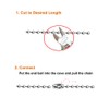 160-inch Ceiling Fan Pull Chain, Rustproof 3mm Pull Chain Extension