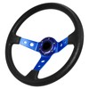 QYMOPAY Drifting Deep Dish Racing Steering Wheel, 6 Bolt Anti-Slip