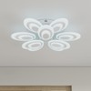 Aiwen Modern LED Ceiling Lights, 29.13 in Acrylic Leaf Flower