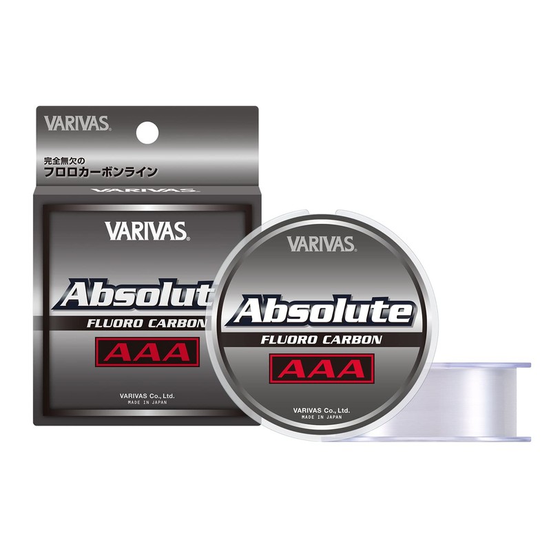 VARIVAS Absolute AAA Fluorocarbon Line, 28.6 ft (80 m), Natural,