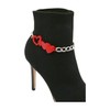 Women Fashion Boot Bracelet Bling Metal Chain High Heel Shoe