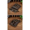 Le'aokuu Mens Genuine Leather Messenger Hiking Waist Hip Bum Pack