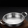 Stainless Steel Stockpot, 1350ml Induction Stock Pot Flat Bottom Skillet