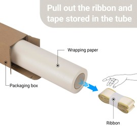 Rumvan Off White Matte Wrapping Paper16.9 Inches X 39.3 Feet,Solid Color pearlescent Gift Wrapping Paper,Perfect for Valentine's Day,Birthday,Christmas,Graduation,Baby Shower,DIY Bouquet (Off White colour)