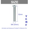 TERF® M4 X 12mm Pozi Countersunk Machine Screw M4 (4mm)