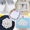 100 Pcs White Buttons for Crafts 1 Inch 2 Hole