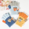 QKURT 3 Pairs Kids Magic Gloves, Winter Knit Gloves Children