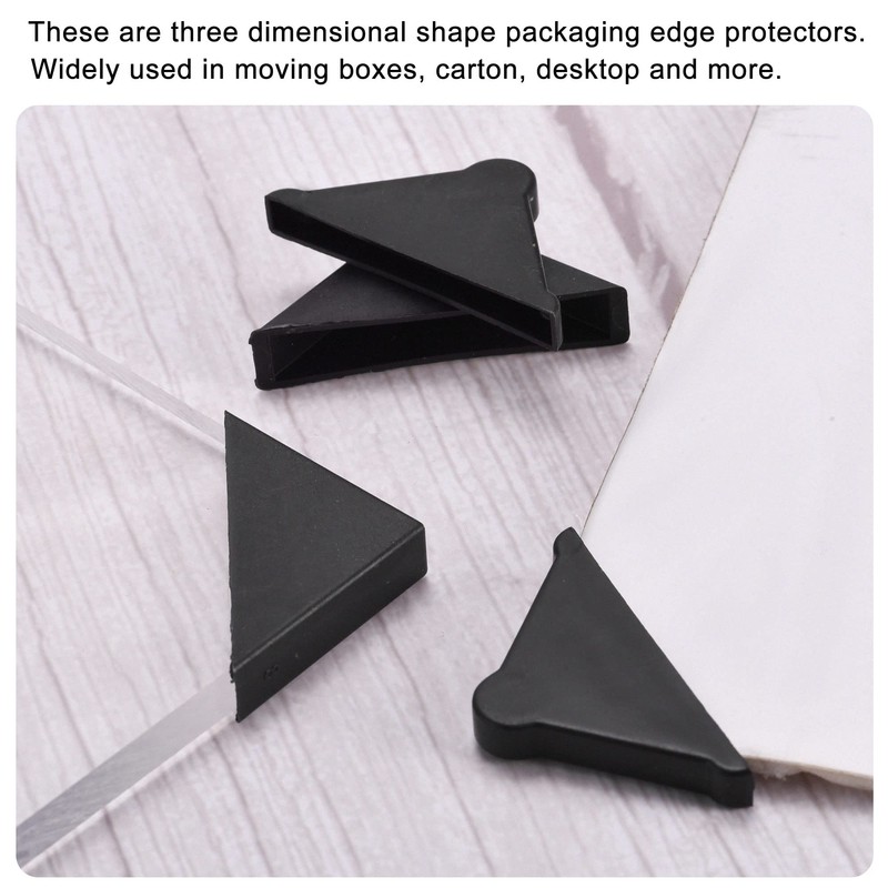 sourcing map PP Corner Protector Triangle 35x10mm for Ceramic, Glass,