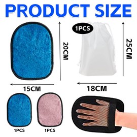 Pack of 2 Sand Removal Gloves and 1 Storage Bag, Beach Supplies, Reusable, Sand Removal Tools, Beach Sand Removal Brush, Portable Tools
