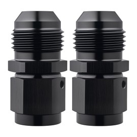 EVIL ENERGY AN Female Swivel to AN Male Flare Expander Fitting Adapter Aluminum Black 2PC