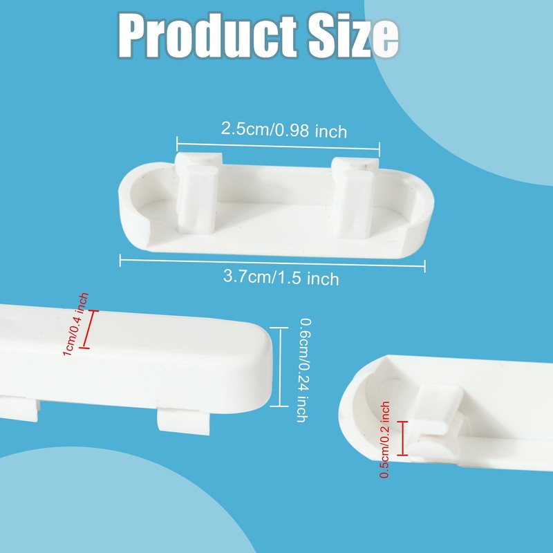 Pack of 40 Window Slot Caps, Drain Hole Covers, Water