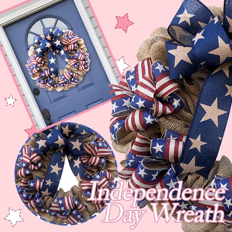 4th of July Wreath Memorial Day Wreath American Independence Day