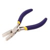 Flat Nose Pliers Blue Handle Double Spring Structure Carbon Steel