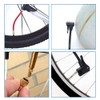 Bicycle Inflator Adapter, Brass, 5-Piece Set, Presta / US /
