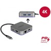Delock 87742 USB Type-C™ Dockingstation für Mobilgeräte 4K - HDMI/Hub/LAN/PD
