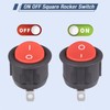 VEXUNGA Rocker Switch 3-Pin Rocker Switch Round On/Off 6A 250V