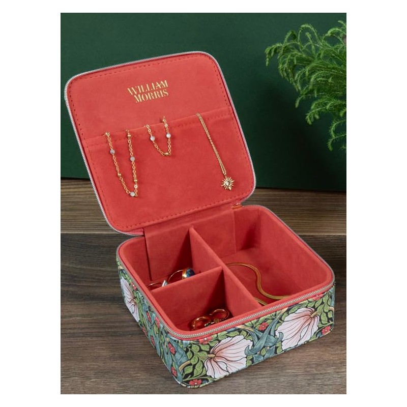 Portico Designs Ltd William Morris Pimpernel Travel Jewellery Case, size