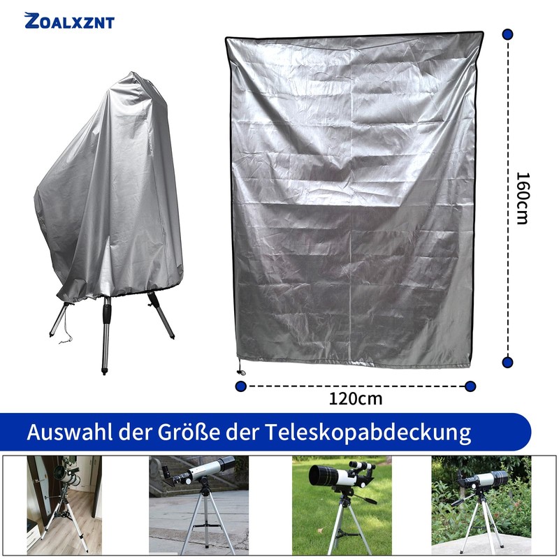 ZOALXZNT Telescopic Cover, Waterproof, Telescopic Protective Case with Drawstring, Telescopic