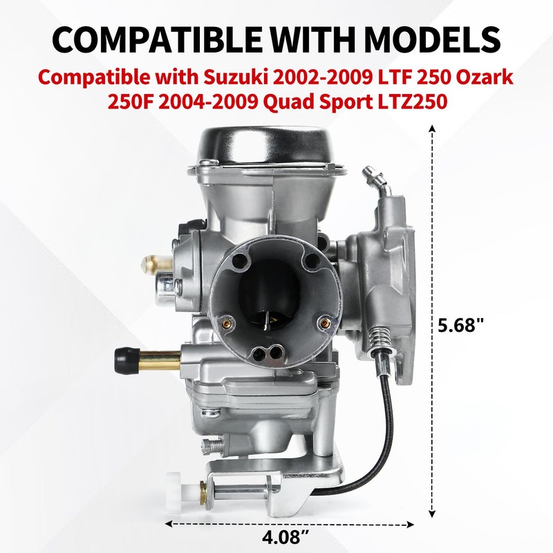 Carburetor Compatible with Suzuki 2002-2009 LTF 250 Ozark 250F 2004-2009