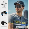 KALIYADI Mens Polarized-Sunglasses Sport Sunglasses: Running Sunglasses Men Women UV400