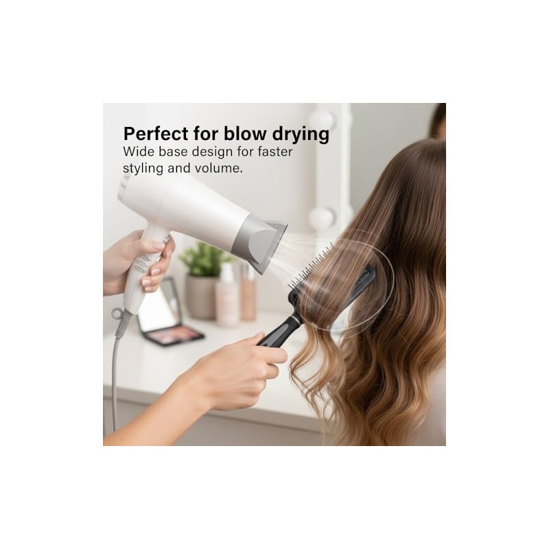 Paddle Hair Brush Professional Detangling Brush With Soft Rounded Bristles