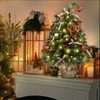 LOENIY 24In Tabletop Christmas Tree with Curved Treetop, Mini Christmas
