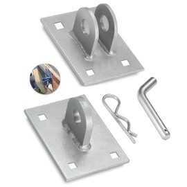 TBOAATIO Heavy-Duty T Style Dock Hinge Kit for Floating & Stationary Docks, Corner Hardware Brackets to Connect Ramp, Marine-Grade Boat Dock Hinges Parts (Type A-1pack(no Screws/Nuts))