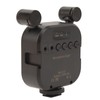 Stereo Microphone Light 10 Levels Brightness Dual Mic Fill Lamp