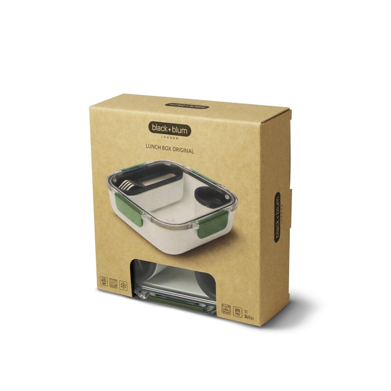 Black and Blum Bento Lunch Box, Olive, 1000 ml