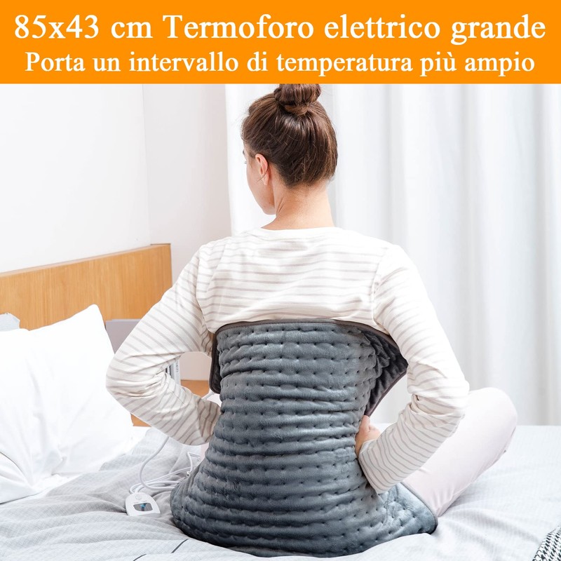 Termoforo Elettrico, Termoforo per schiena, collo, spalle e addome con