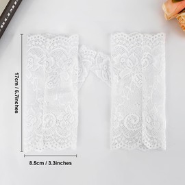Lace Gloves,Tea Party Accessories for Women,Lace Fingerless Gloves,White Lace Gloves,Lace Gloves Women Tea Party,Tea Party Gloves,Wedding Gloves,Black Lace Gloves,Witch Accessories,Vampire Accessories