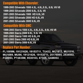 1999-2004 Fuel Pump Module Assembly Compatible for Chevy GMC- Silverado 1500 2500 3500, Sierra 1500 2500 3500 1500HD 2500HD 4.3L 4.8L 5.3L 6.0L 8.1L V6 V8 1999-2004, Replace E3500M