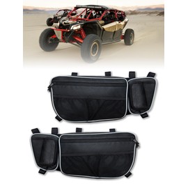 ZIDIYORUO CAN AM Maverick X3 Accessories Front Door Storage Bags for Maverick X3, Compatible with Can Am Maverick X3 Max, XRS Turbo, Featuring Removable Knee Pad, 2023 Design (Sold as a Pair)