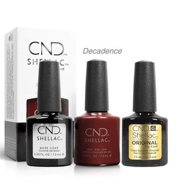 CND Original Shellac Decadence Plus Base Coat Plus Top Coat 7.3 ml 1er Set 1 x 22 ml