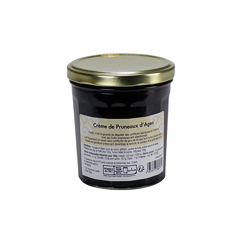 Favols Prune Cream Jam de Agen Creme de Pruneaux d'
