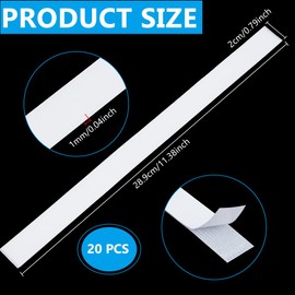 BENECREAT 20pcs 28.9cm Glue Strips with Mesh Backing, 2cm Wide Hot Melt Resin Strips, Thermal Glue Strips for Book Binding Repair Hot Melt Binding Machine, 1mm Thick