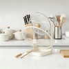 2 Tier Pot Lid Holder Rack for Kitchen Storage, Multifunctional