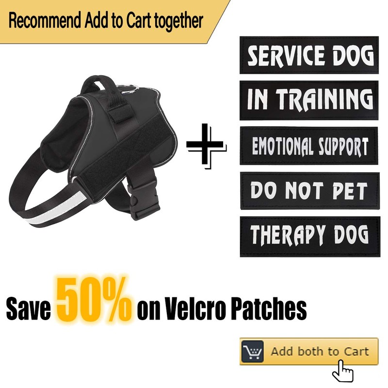 Bolux Dog Harness, No-Pull Reflective Dog Vest, Breathable Adjustable Pet
