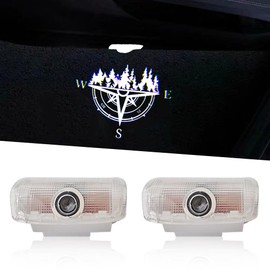 LED Car Door Logo Lights Compatible for Armada 2017-2022 Courtesy Projector Laser Welcome Light Puddle Lights Ghost Shadow Light Kit 2PCS Car Accessories