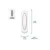 Heath Zenith SL-7797-02 Traditional Décor Series Wireless Door Chime Push