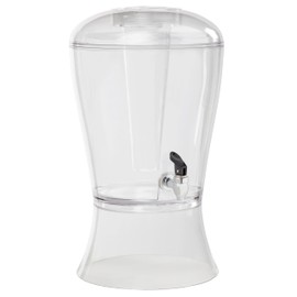 CreativeWare 3 Gallon Beverage Dispenser with Base Ice Cylinder Sleeve