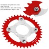 104BCD Electric Bike Chainring and Adapter 38T Aluminum Alloy CNC