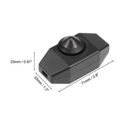 sourcing map Rotary Cord Switch AC 250V 2A Slide Control Lamp Dimmer 100-Watt Black (Pack of 4)