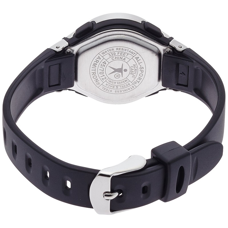 Armitron Sport Women's Digital Chronograph Resin Strap Watch, 45/7012BLK
