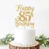 Decoración para tartas de feliz cumpleaños 85, decoraciones de cumpleaños