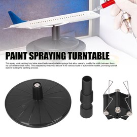 Rotating Spray Paint Rack, Adjustable Height Paint Spraying Turntable for Seamless Spraying Process, ABS Lifting Spray Work Painting Stand for Model Painting