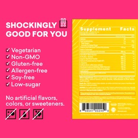 EBOOST EBOOST POW Natural Pre Workout Powder - 15 Packets, Tropical Punch - Preworkout Energy Booster Gym Supplement Drink Mix for Men and Women - Performance, Joint Mobility Support - Gluten-Free