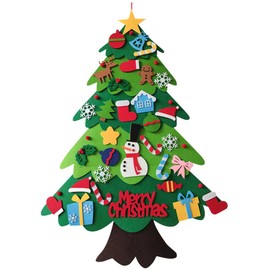Christmas Trees Fells Christmas Trees Felt DIY Felt Christmas Tree Wall Hanging Christmas Tree Christmas Ornaments Wall Hanging Christmas Ornaments Hanging Christmas Ornaments Toy Decor Christmas